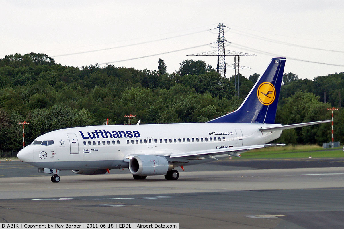D-ABIK, 1991 Boeing 737-530 C/N 24823, Boeing 737-530 [24823] (Lufthansa) Dusseldorf~D 18/06/2011