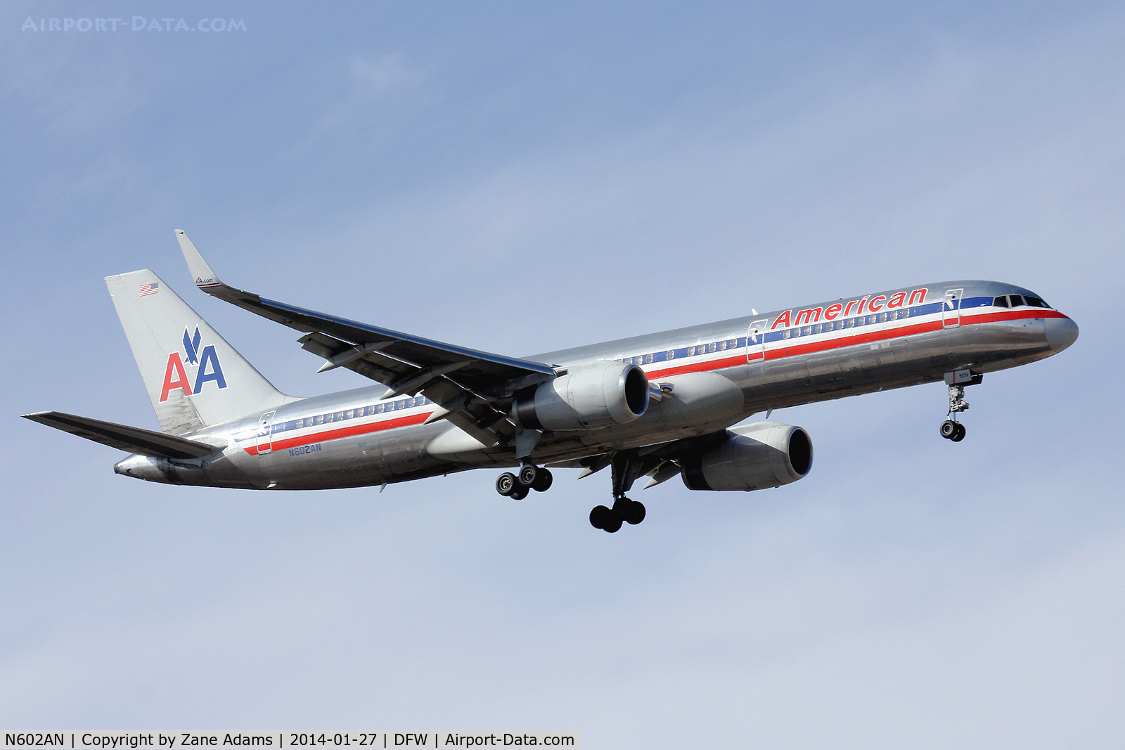 N602AN, 1995 Boeing 757-223 C/N 27053, American Airlines at DFW Airport