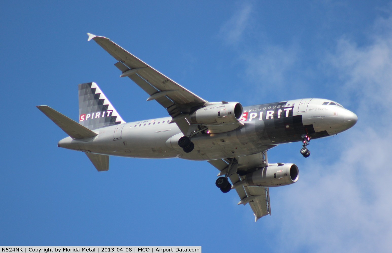 N524NK, 2006 Airbus A319-132 C/N 2929, Spirit A319