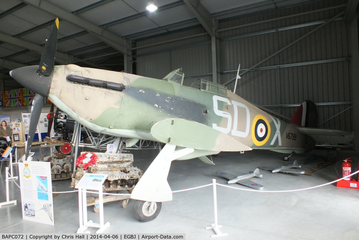 BAPC072, Hawker Hurricane Replica C/N BAPC.072, at the Jet Age Museum, Staverton