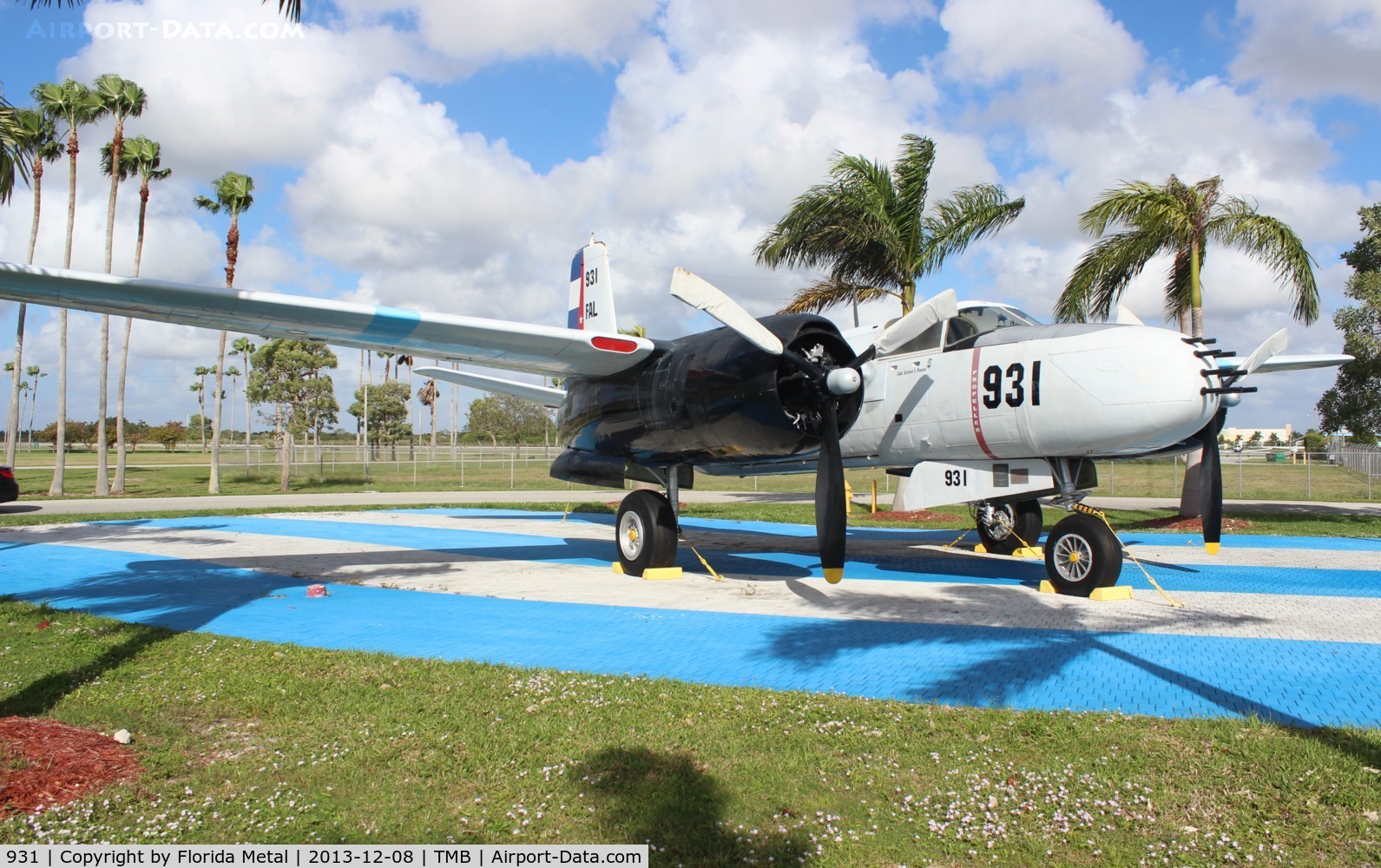 931, 1944 Douglas A-26B Invader C/N 28719, A-26C of the Free Cuban Air Force - dedicated to my long time girlfriend Maria Evangelina Castillo, who had an uncle who was a crew member of one of these planes used in the Bay of Pigs invasion.