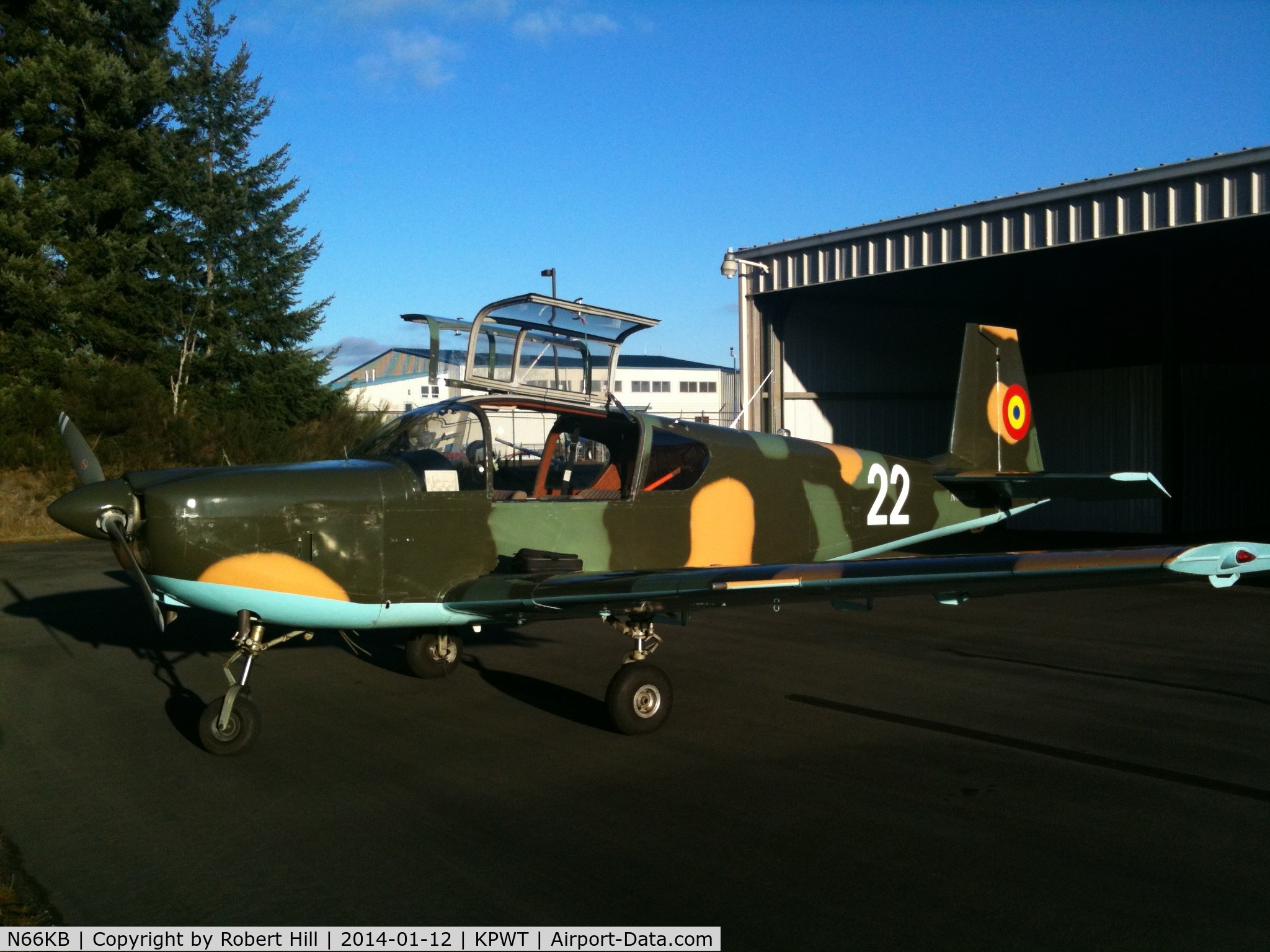 N66KB, 1976 IAR IAR-823 C/N 22, NX66KB in her new home town