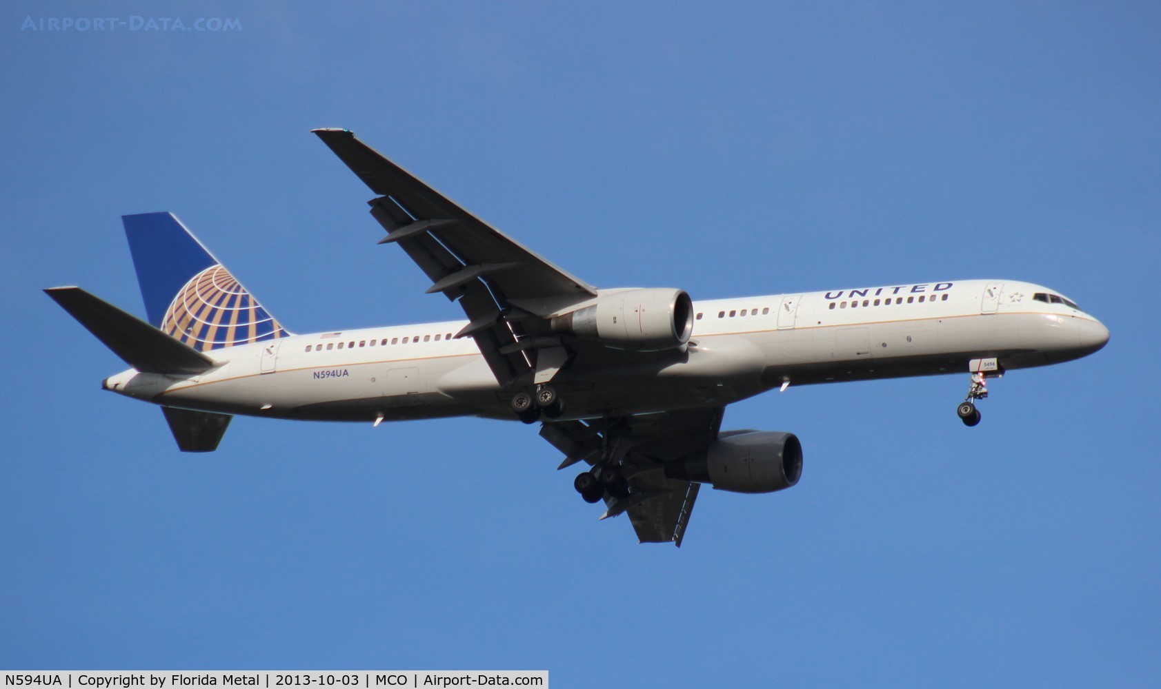 N594UA, 1996 Boeing 757-222 C/N 28145, United 757-200