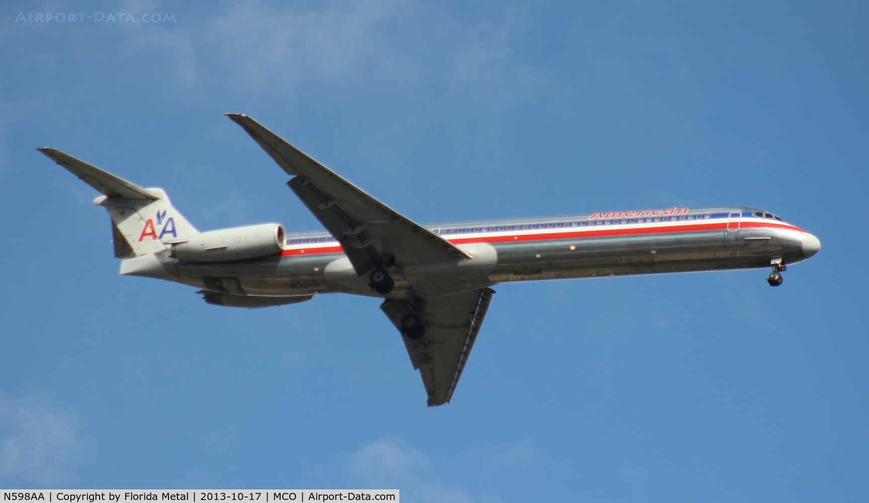 N598AA, 1992 McDonnell Douglas MD-83 (DC-9-83) C/N 53288, American MD-83