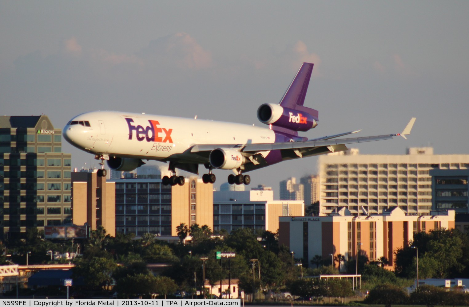 N599FE, 1993 McDonnell Douglas MD-11F C/N 48598, Fed Ex MD-11F