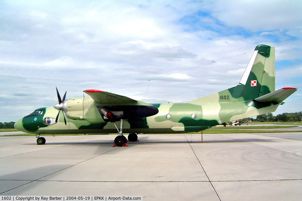 1602, 1973 Antonov An-26 C/N 7301602, Antonov AN-26 [16-02] (Polish Air Force) Kracow-Balice~SP 19/05/2004