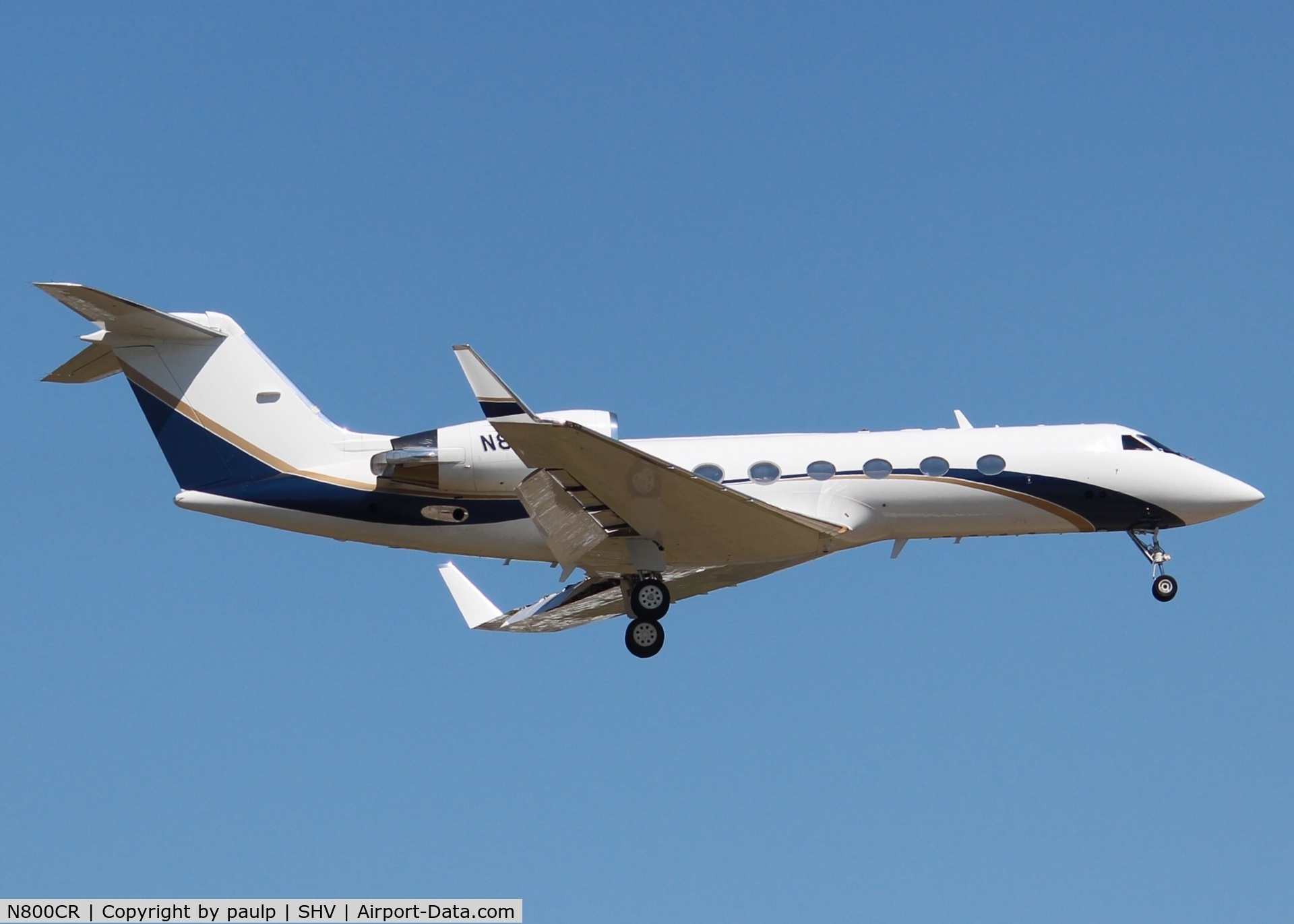 N800CR, 1998 Gulfstream Aerospace G-IV C/N 1334, At Shreveport Regional.