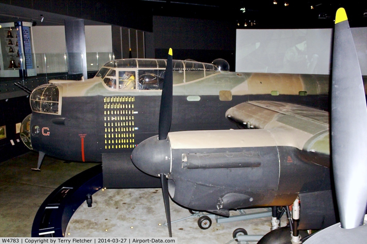 W4783, 1942 Avro Lancaster B.1 C/N Not found W4783, Displayed at Australia National War Museum in Canberra ACT