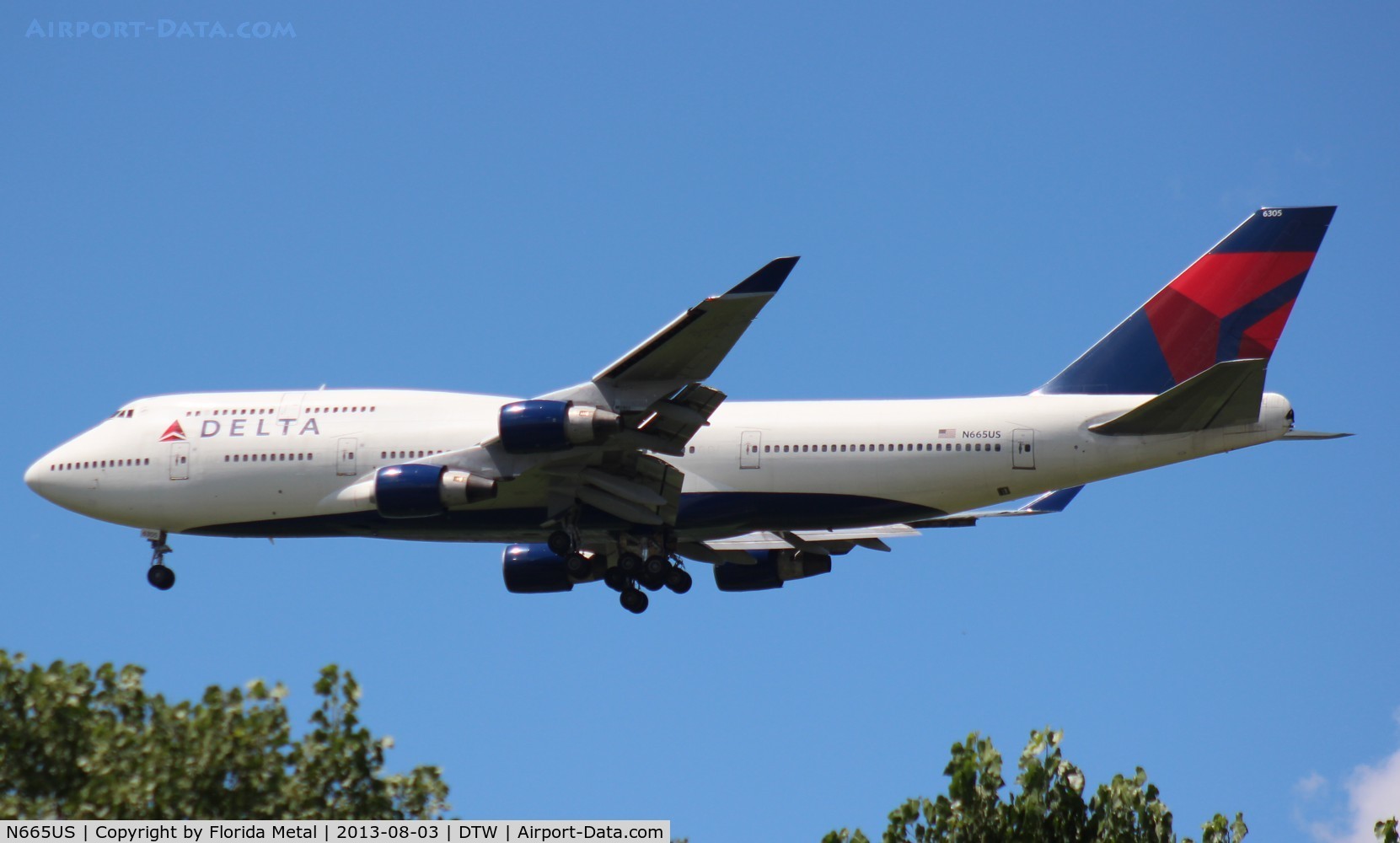 N665US, 1989 Boeing 747-451 C/N 23820, Delta 747-400