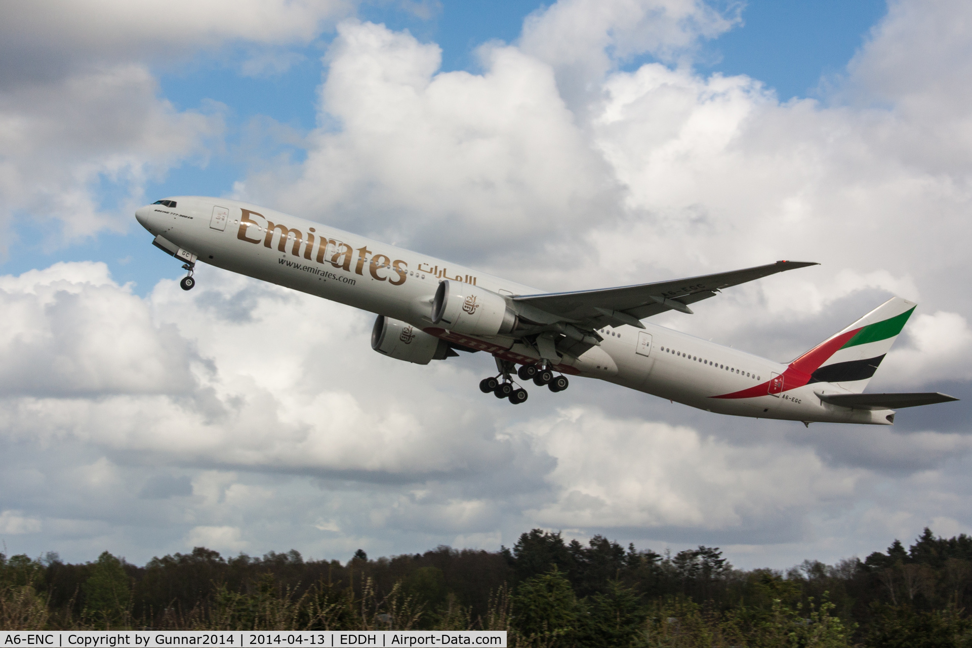 A6-ENC, 2012 Boeing 777-31H/ER C/N 41083, Emirates Boeing 777 starting at Hamburg Airport