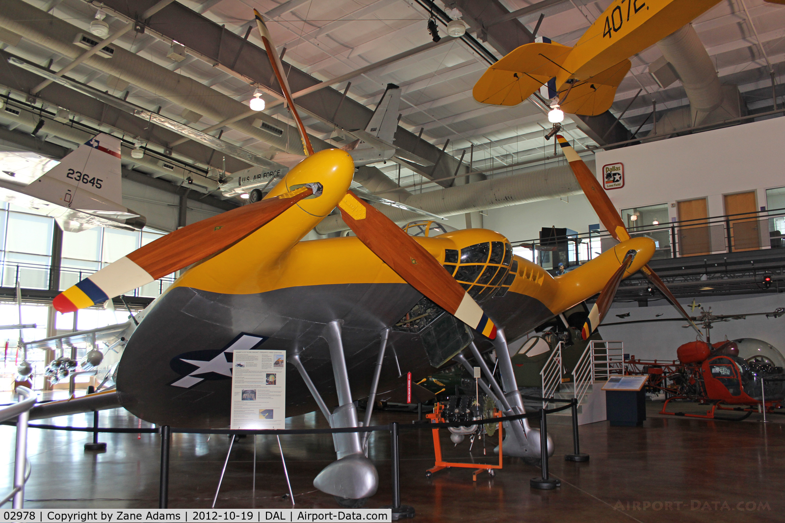 02978, 1942 Vought V-173 C/N 1, The Flying Pancake on display at the Frontiers of Flight Museum - Dallas, Texas