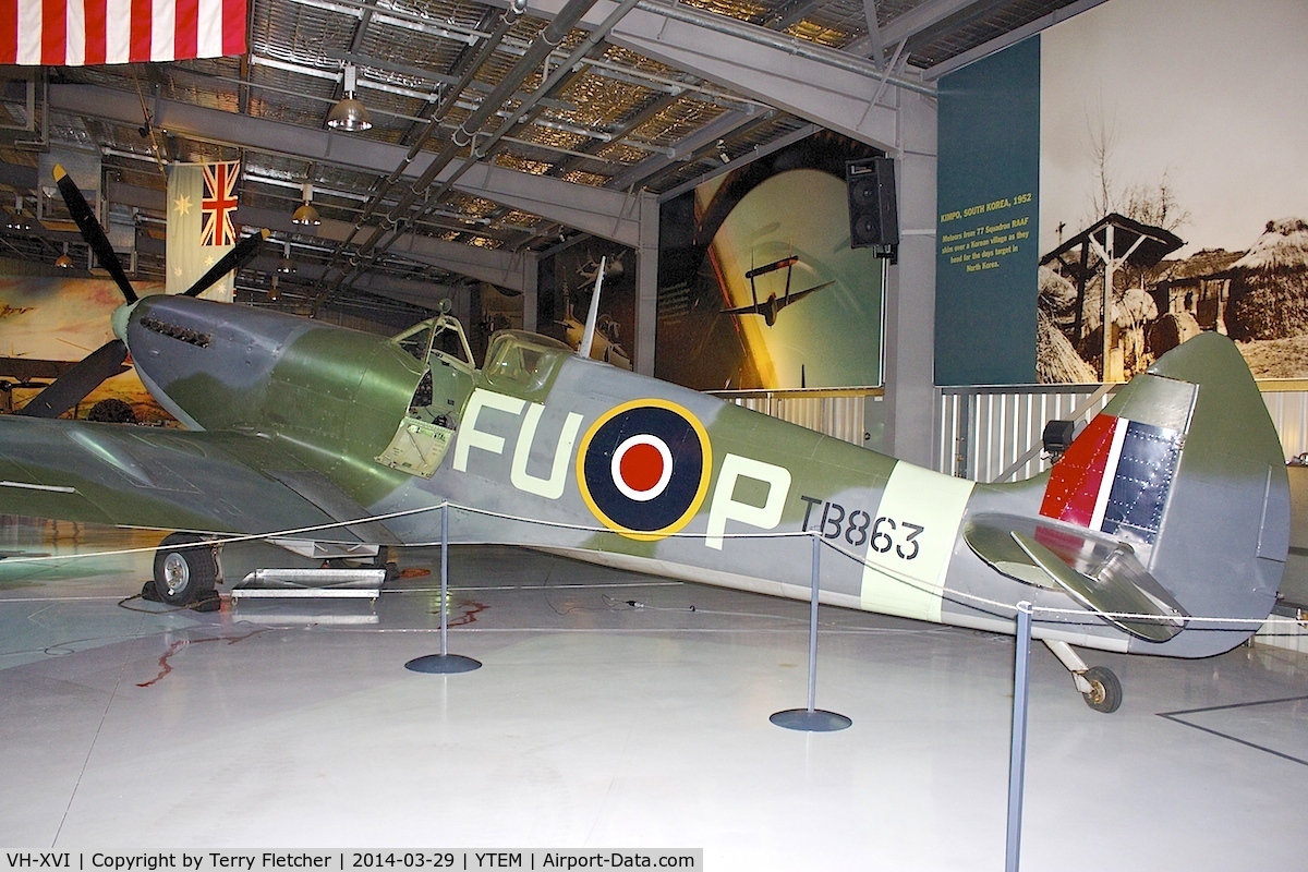 VH-XVI, Supermarine 361 Spitfire LF.XVIe C/N CBAF.10895, Exhibited at the Temora Aviation Museum in New South Wales , Australia