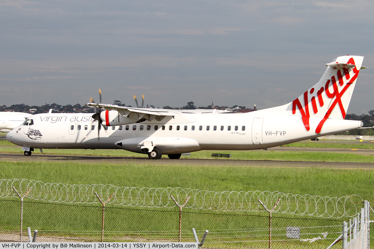 VH-FVP, 2012 ATR 72-212A C/N 1025, taxi to 34R