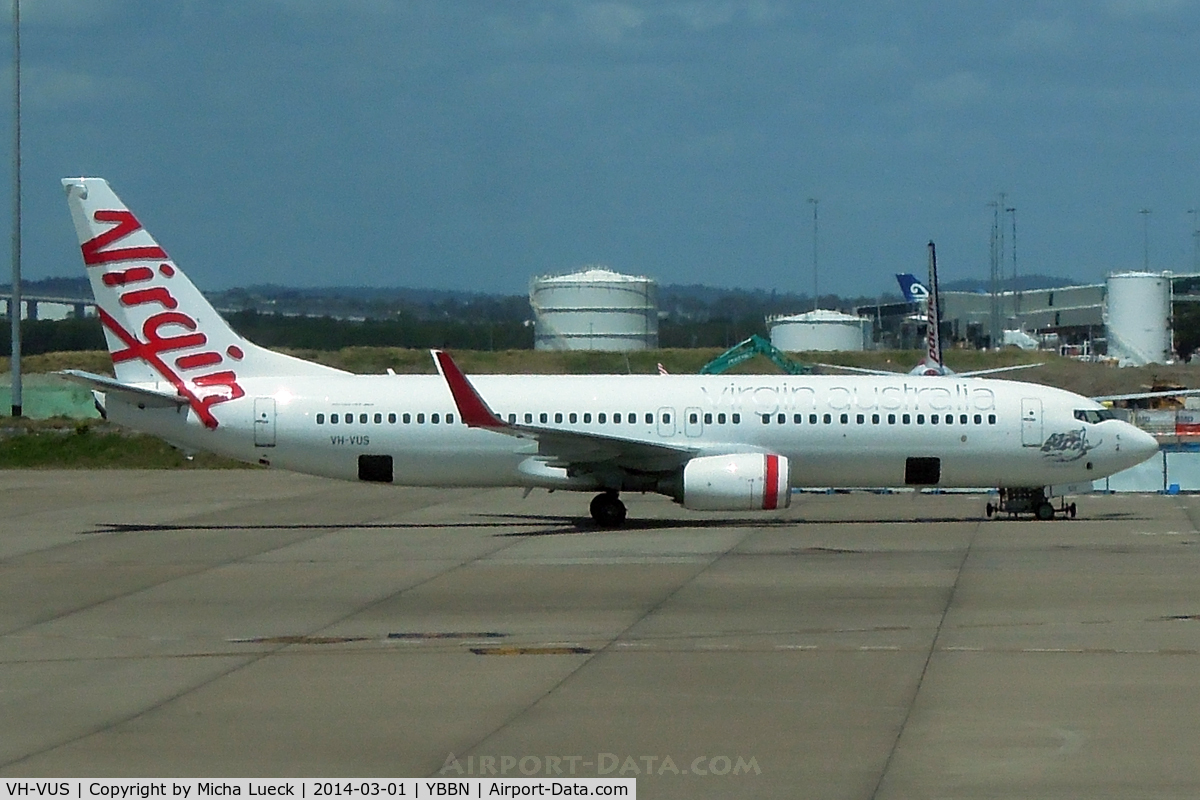 VH-VUS, 2009 Boeing 737-8FE C/N 36607, At Brisbane