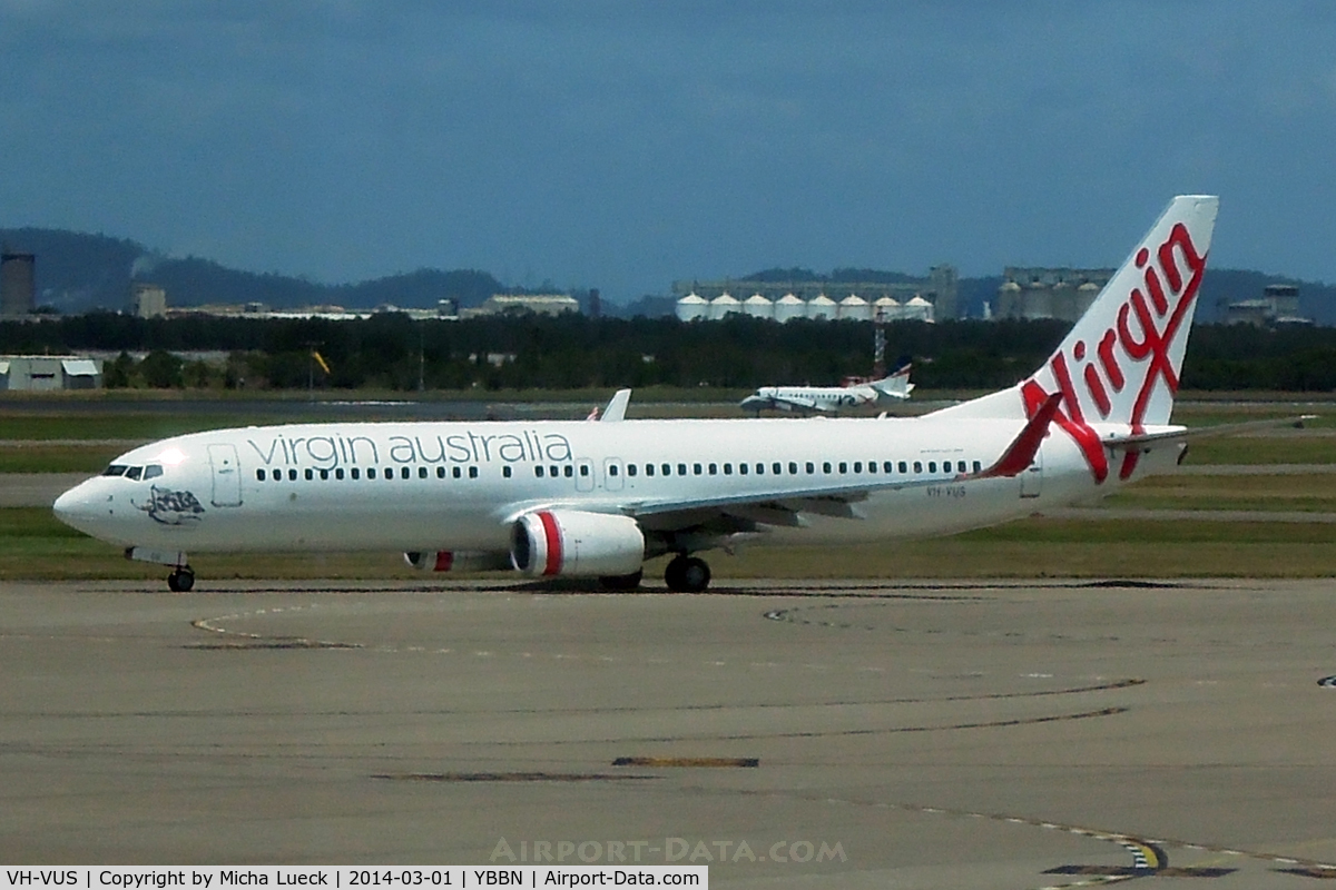 VH-VUS, 2009 Boeing 737-8FE C/N 36607, At Brisbane