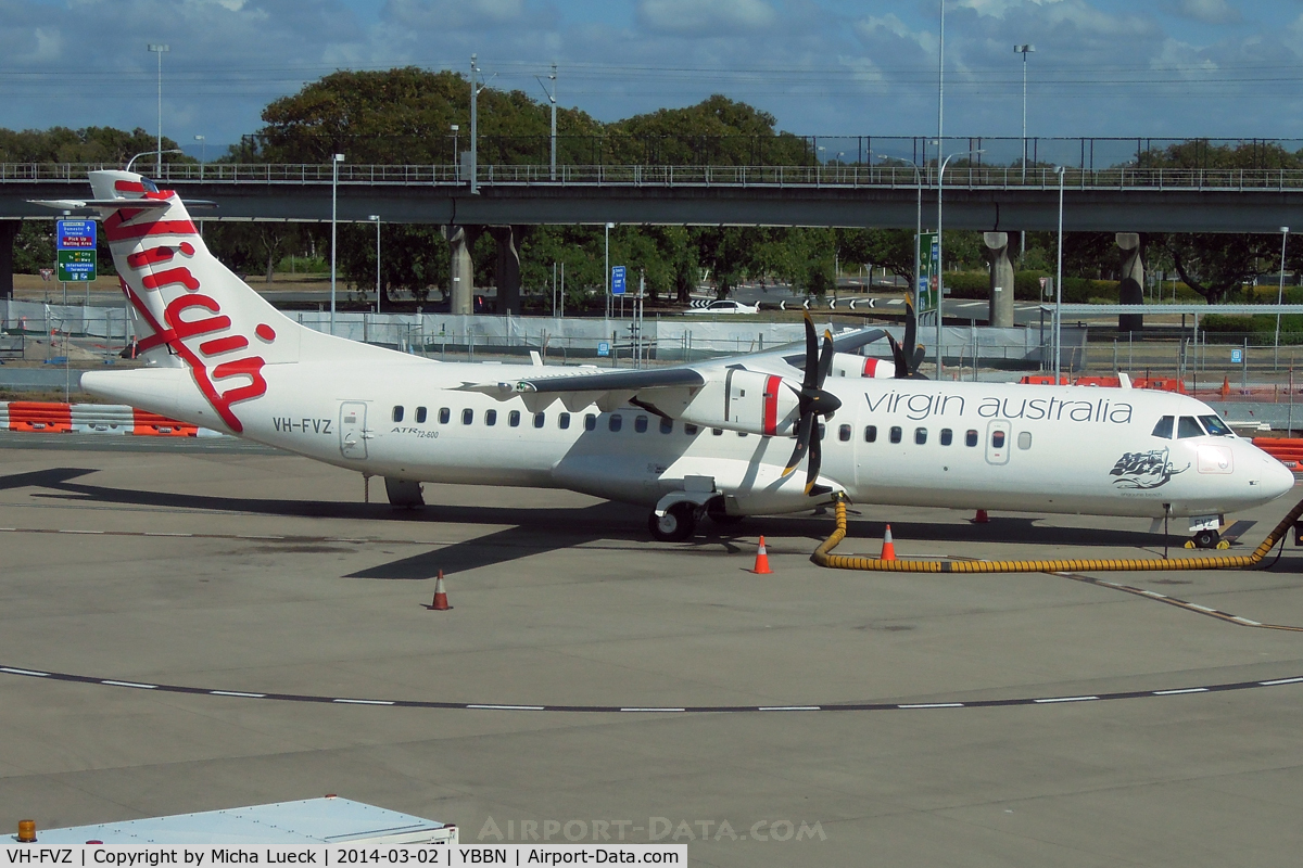 VH-FVZ, 2013 ATR 72-600 (72-212A) C/N 1087, At Brisbane