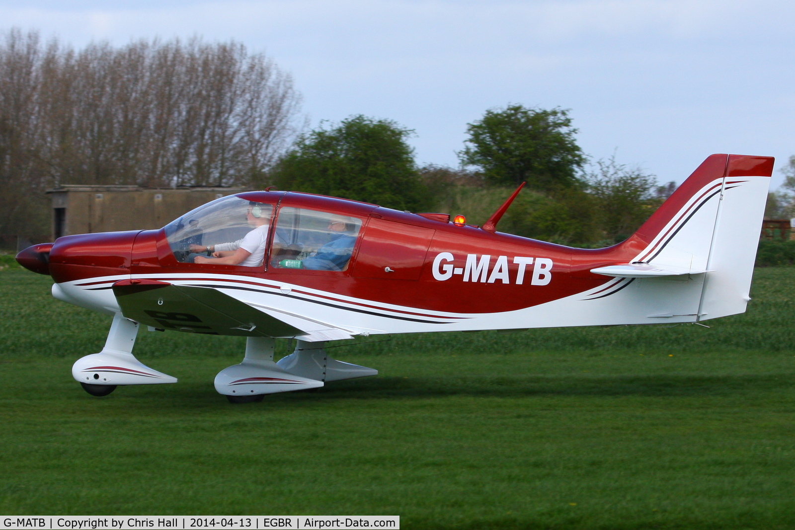 G-MATB, 1972 Robin DR-400-160 Chevalier C/N 735, at Breighton's 'Early Bird' Fly-in 13/04/14