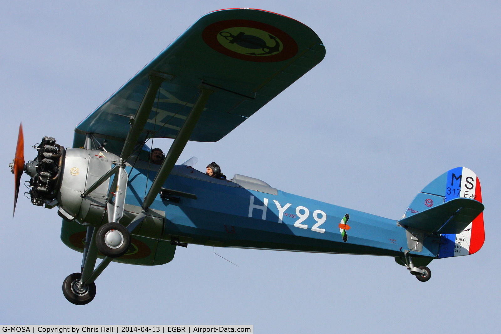 G-MOSA, 1952 Morane-Saulnier MS.317 C/N 351, at Breighton's 'Early Bird' Fly-in 13/04/14