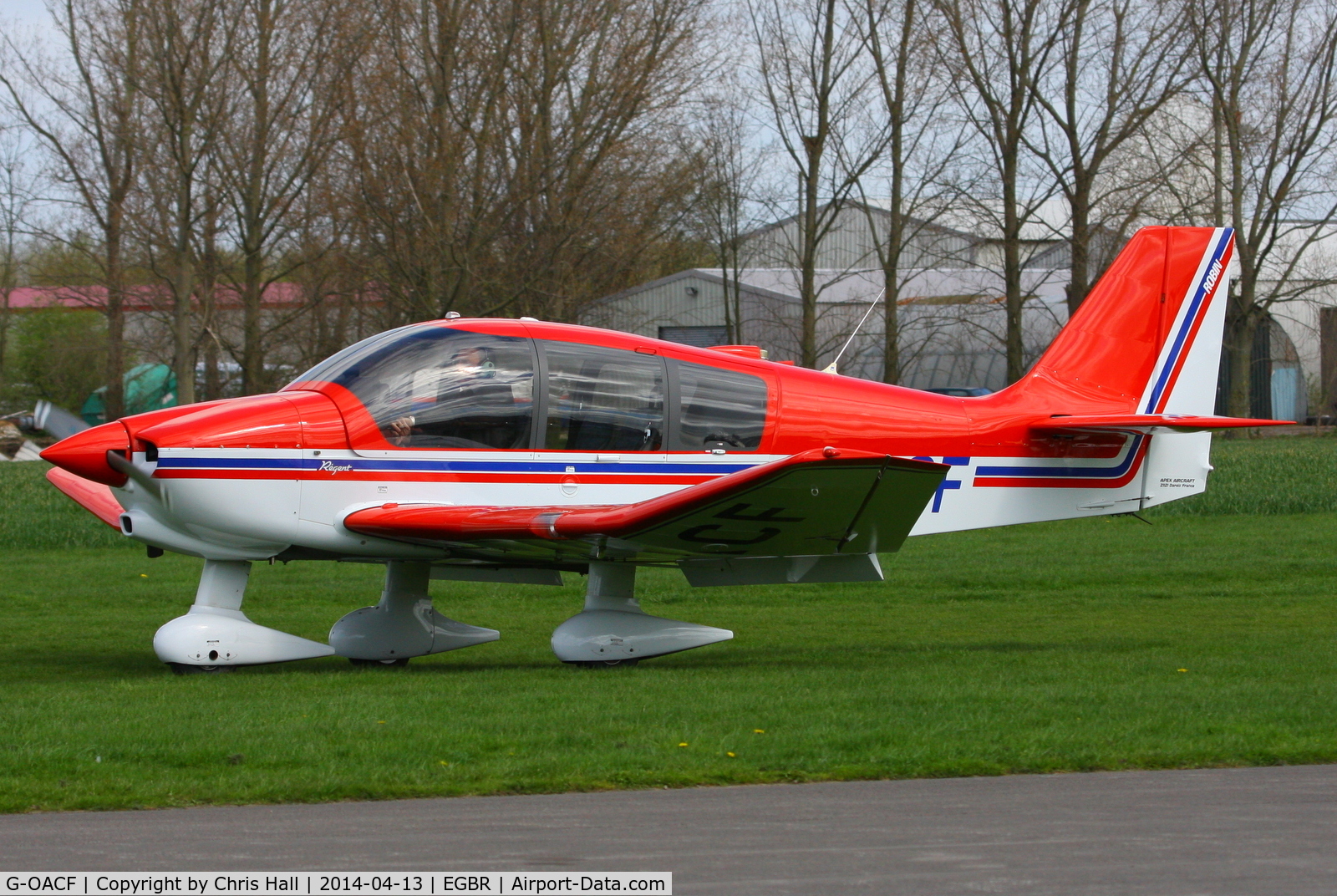 G-OACF, 2003 Robin DR-400-180 Regent Regent C/N 2534, at Breighton's 'Early Bird' Fly-in 13/04/14