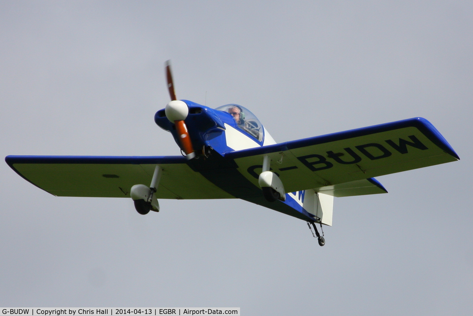 G-BUDW, 1992 Brugger MB-2 Colibri C/N PFA 043-10644, at Breighton's 'Early Bird' Fly-in 13/04/14