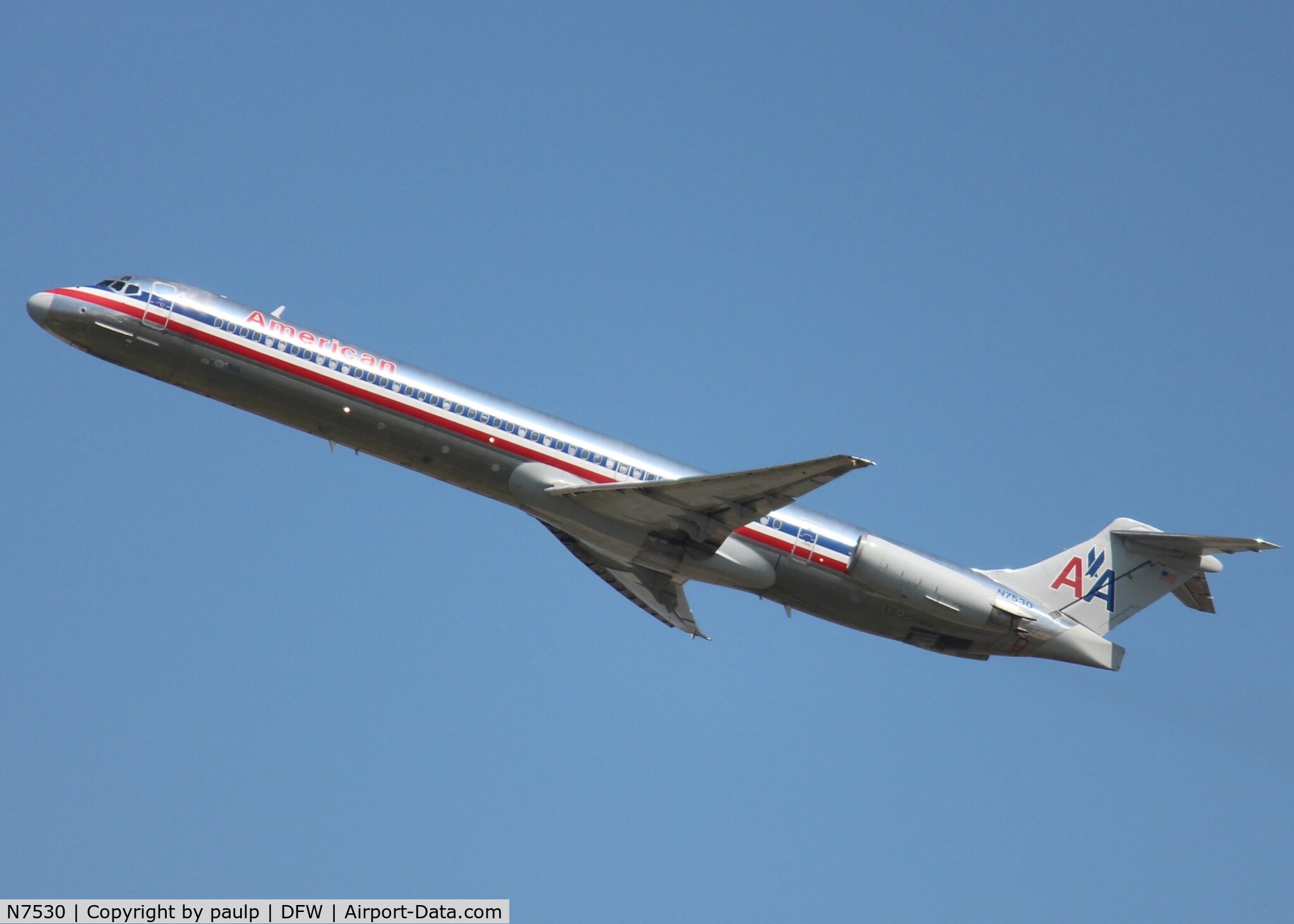 N7530, 1990 McDonnell Douglas MD-82 (DC-9-82) C/N 49922, At DFW.