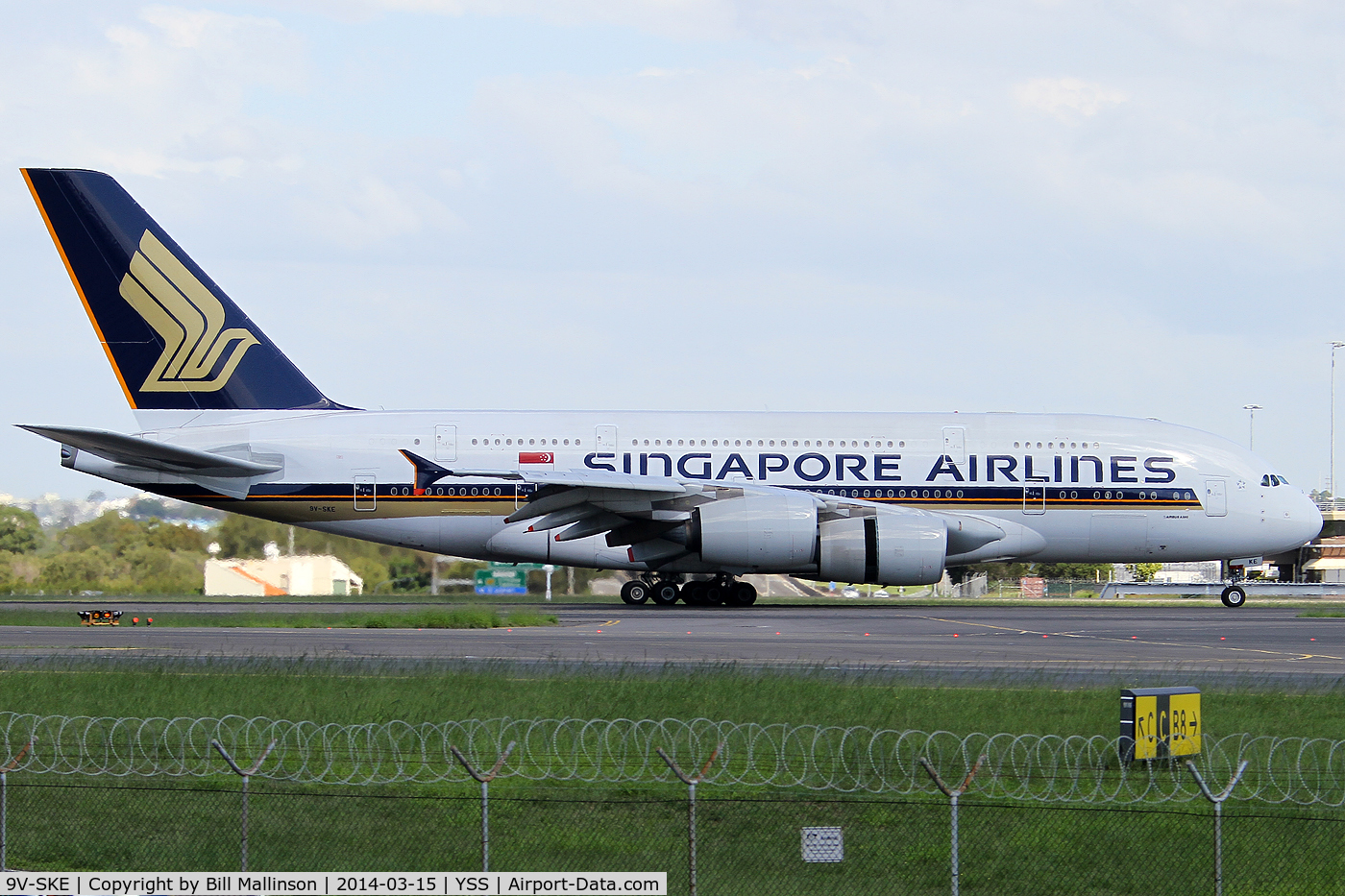 9V-SKE, 2007 Airbus A380-841 C/N 010, arrived from SIN