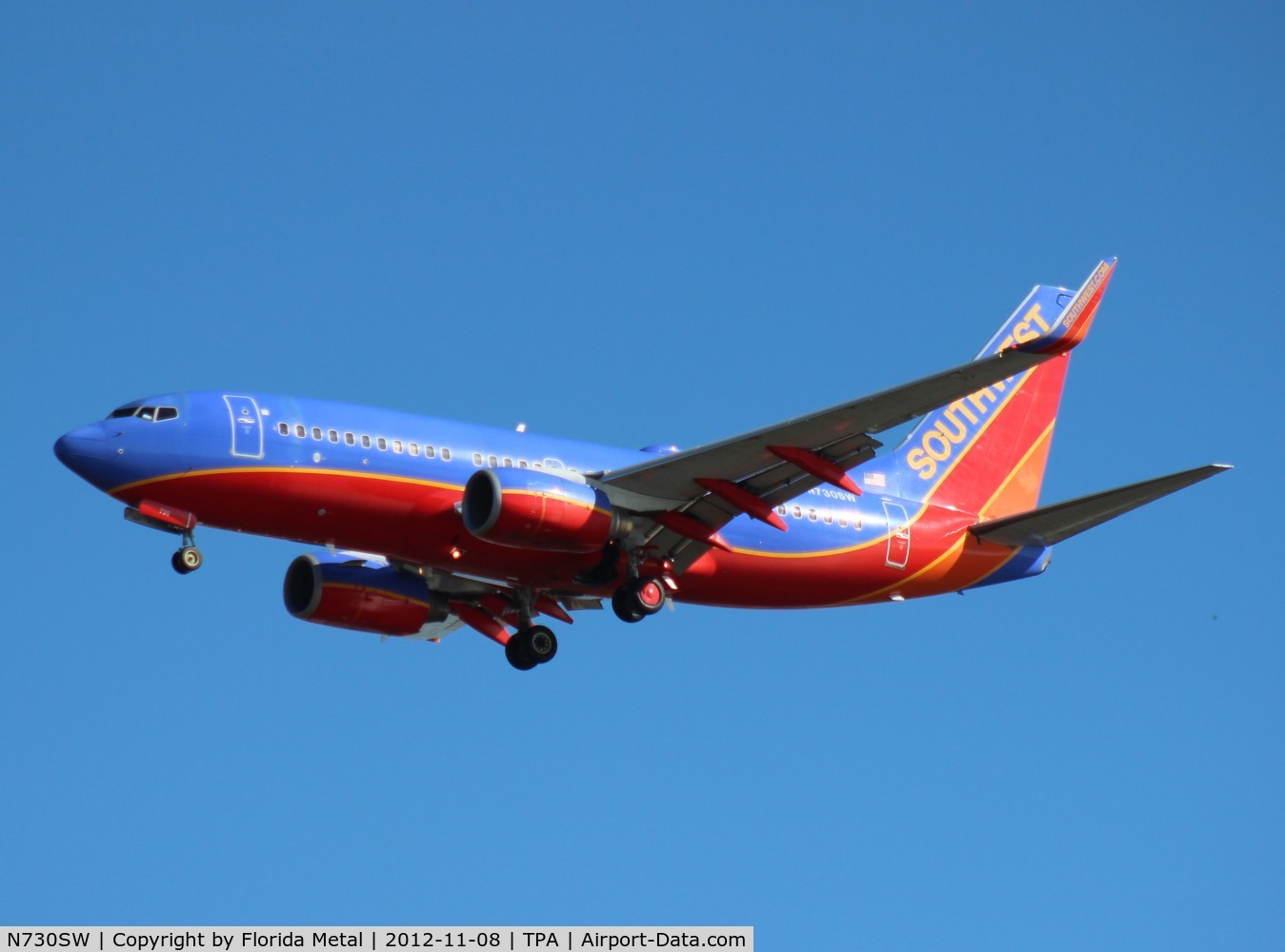 N730SW, 1999 Boeing 737-7H4 C/N 27862, Southwest 737-700