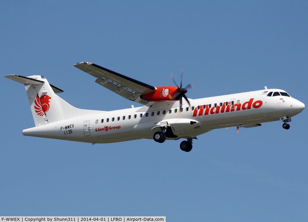 F-WWEX, 2014 ATR 72-600 C/N 1135, C/n 1135 - To be 9M-LML