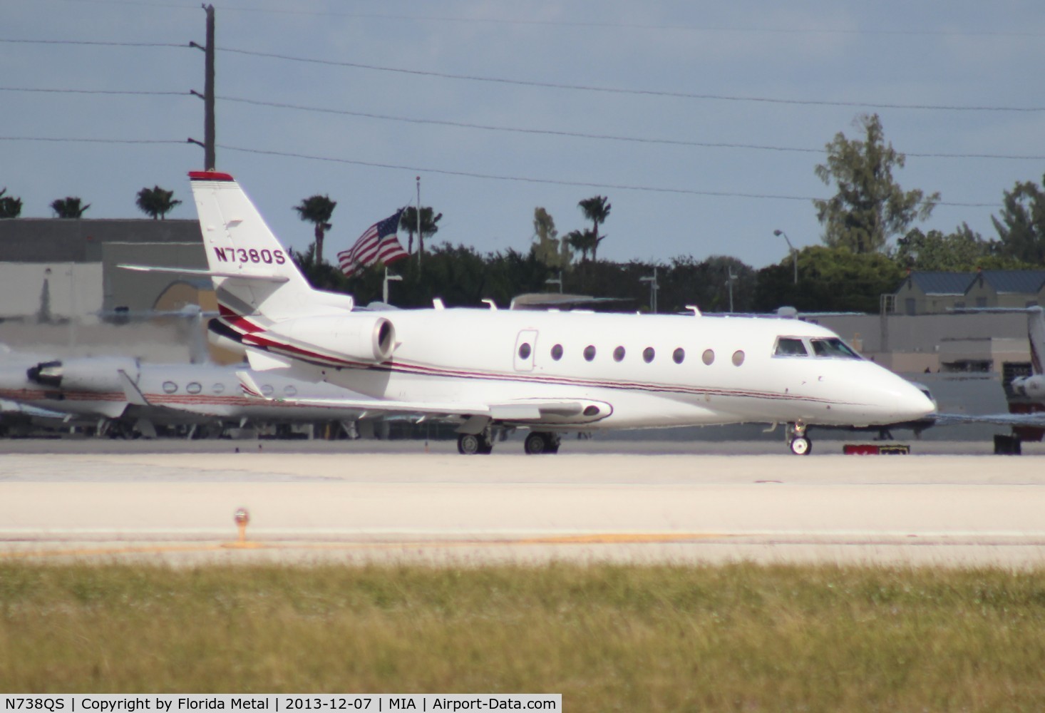 N738QS, 2008 Israel Aerospace Industries Gulfstream 200 C/N 204, Net Jets Gulfstream 200