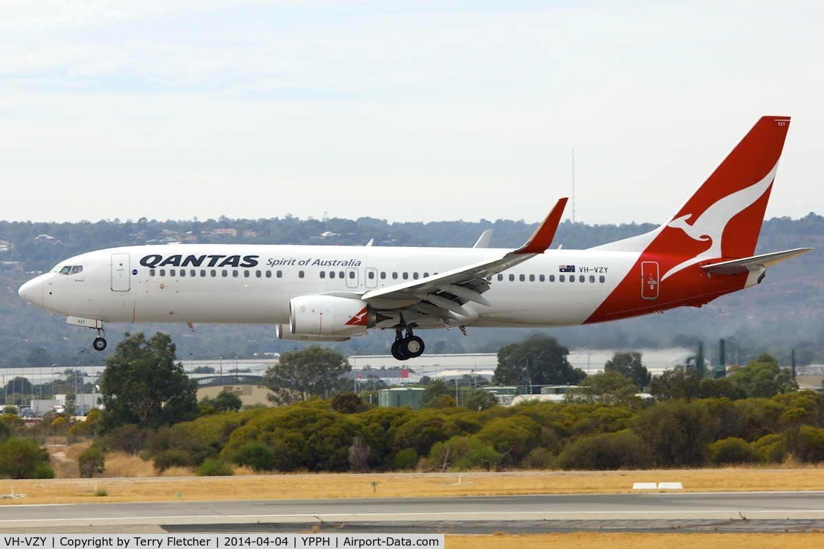 VH-VZY, 2012 Boeing 737-838 C/N 39363, 2012 Boeing 737-838, c/n: 39363 at Perth