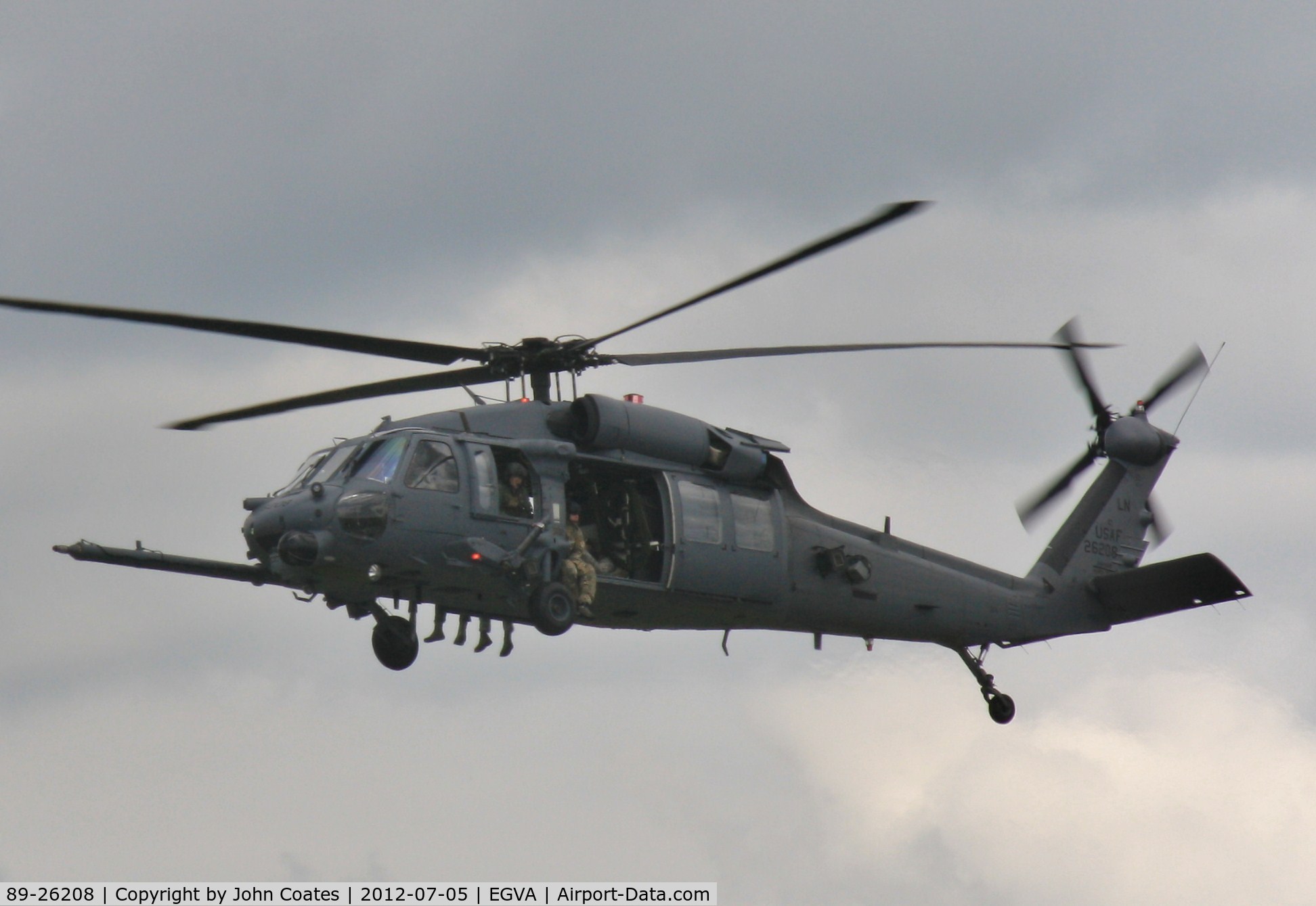 89-26208, 1989 Sikorsky HH-60G Pave Hawk C/N 70-1439, Arriving RIAT 2012
