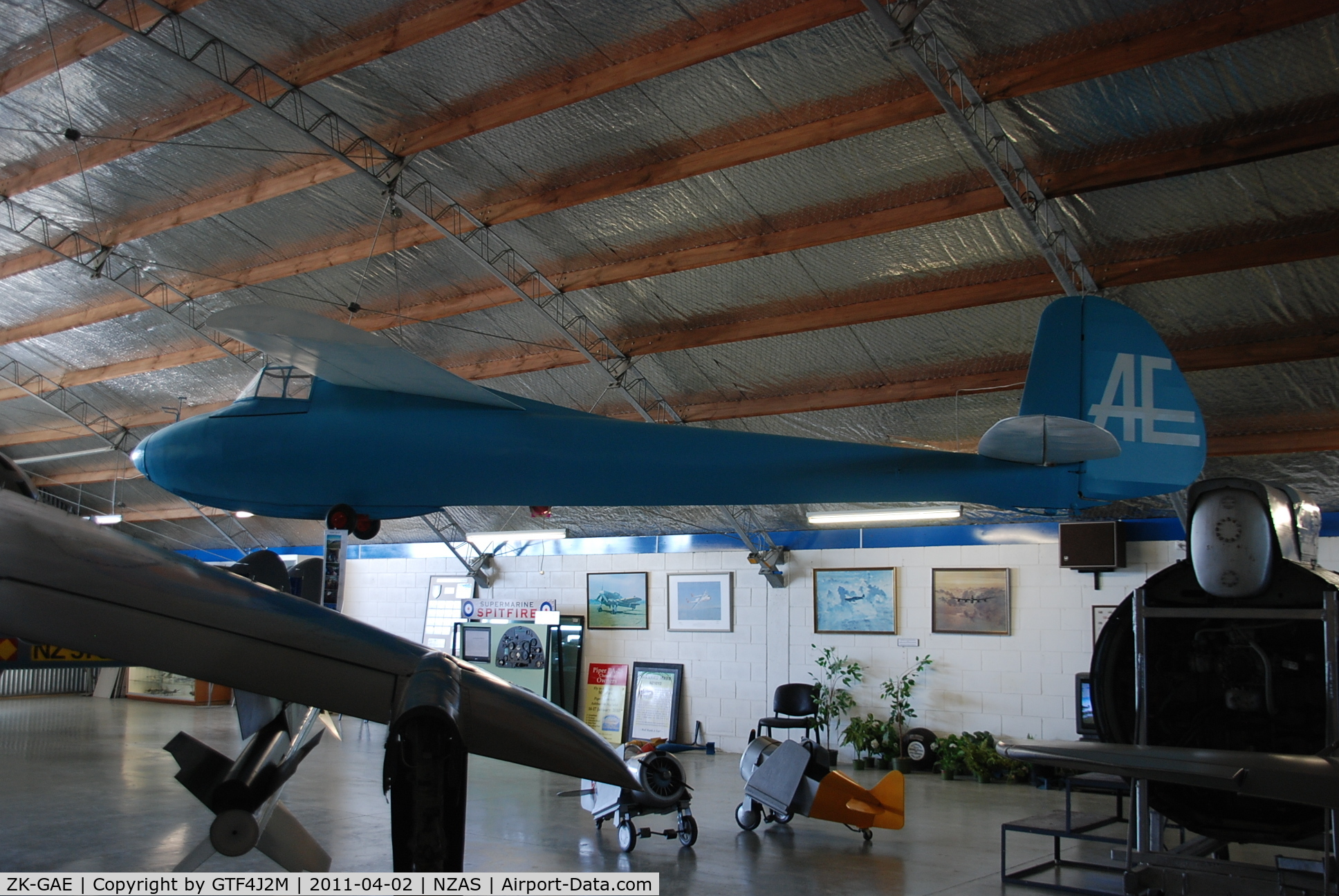 ZK-GAE, DFS Weihe C/N 000535, ZK-GAE 'AE'  displayed at Ashburton Aviation Museum 2.4.11