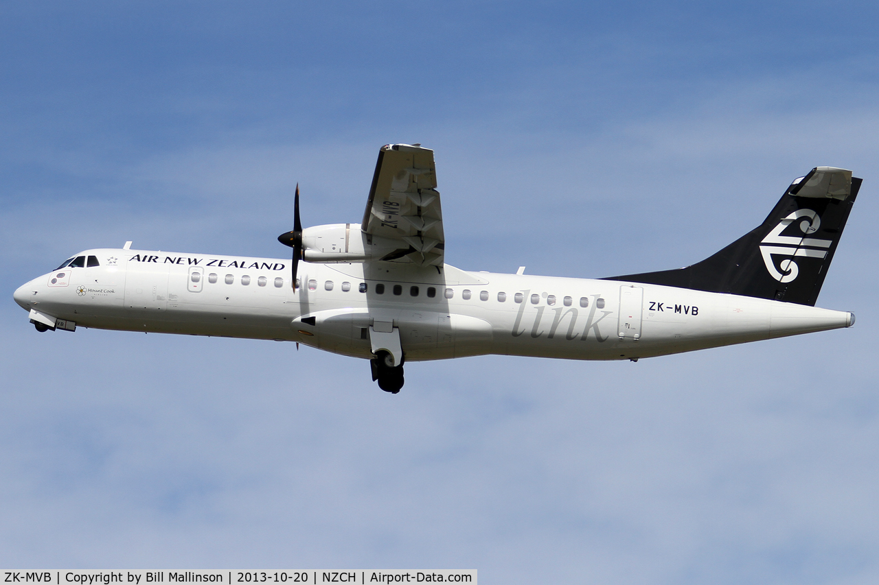 ZK-MVB, 2012 ATR 72-212A C/N 1065, away from 02
