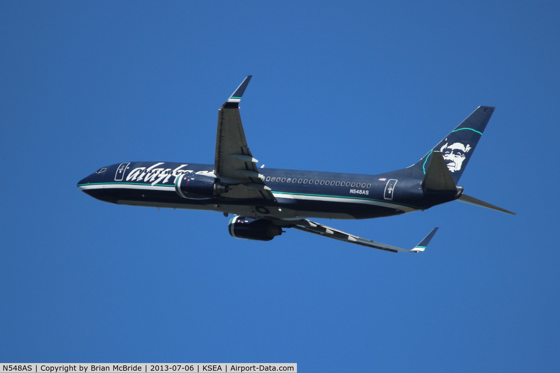 N548AS, 2005 Boeing 737-890 C/N 30020, Alaska Airlines. 737-890. N548AS cn 30020 1738. Seattle Tacoma - International (SEA KSEA). Image © Brian McBride. 06 July 2013