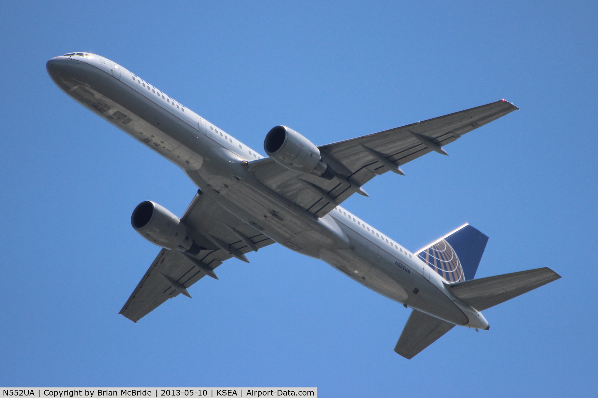 N552UA, 1992 Boeing 757-222 C/N 26641, United Airlines. 757-222. N552UA cn 26641 431. Seattle Tacoma - International (SEA KSEA). Image © Brian McBride. 10 May 2013