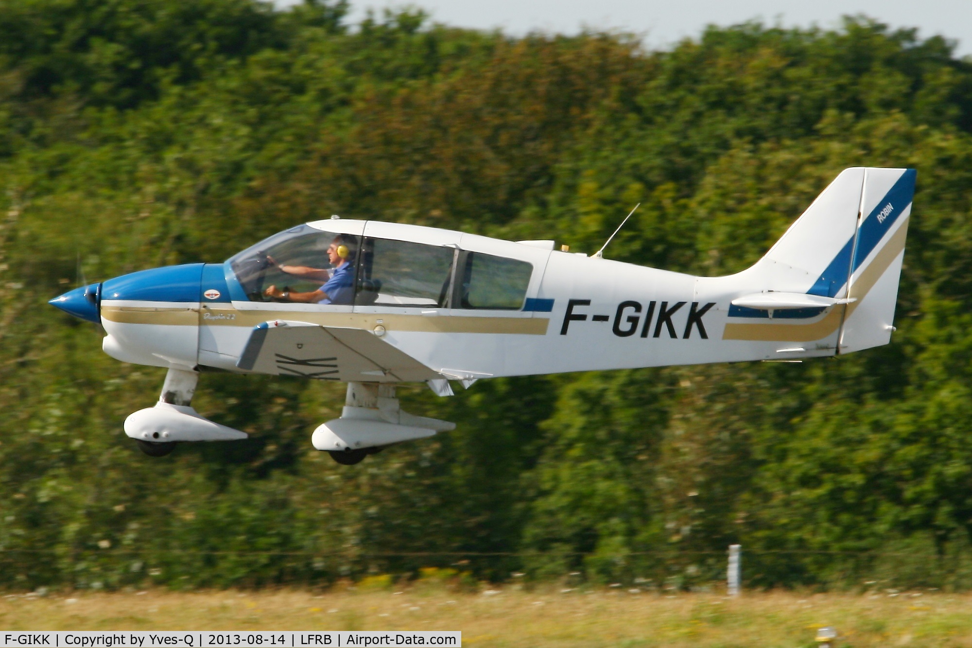 F-GIKK, Robin DR-400-120 C/N 1942, Robin DR-400-120, On final rwy 25L, Brest-Guipavas Airport (LFRB-BES)