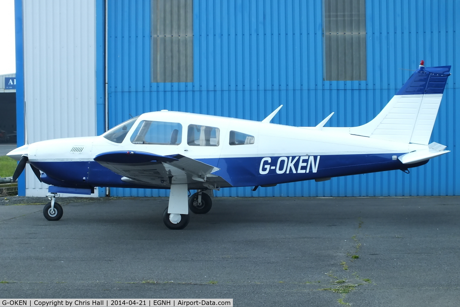 G-OKEN, 1977 Piper PA-28R-201T Cherokee Arrow III C/N 28R-7703390, privately owned