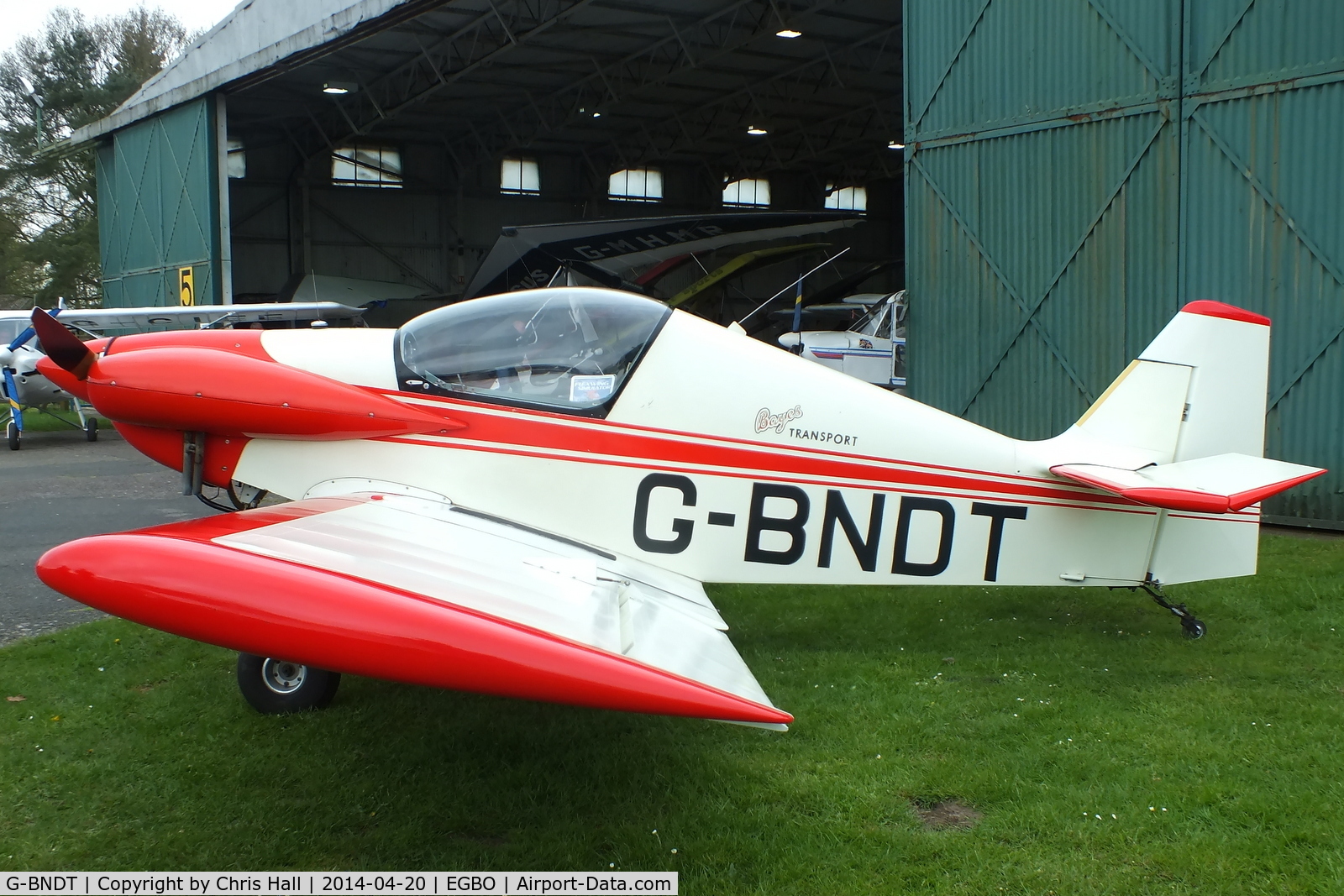 G-BNDT, 1987 Brugger MB-2 Colibri C/N PFA 043-10981, at the Wings and Wheels fly in