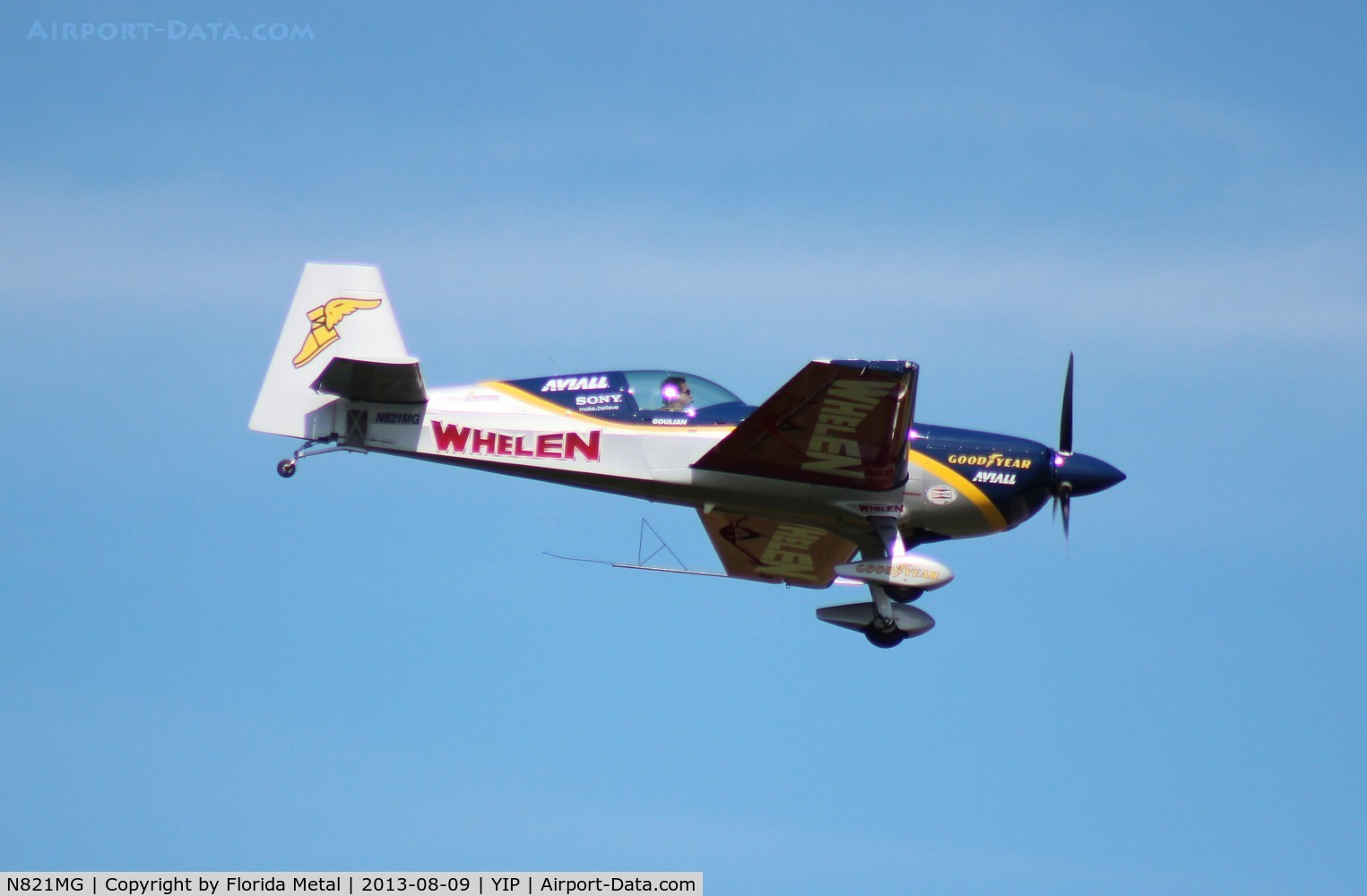 N821MG, 2006 Extra EA-300S C/N 1035, Michael Goulian landing at Thunder Over Michigan
