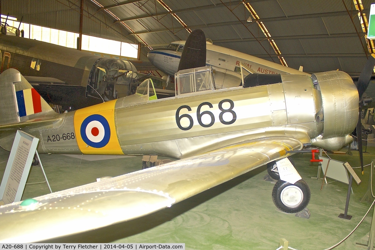 A20-688, Commonwealth CA-16 Wirraway C/N 1140, Commonwealth CA-16 Wirraway, c/n: 1140 at Perth Aviation Heritage Museum