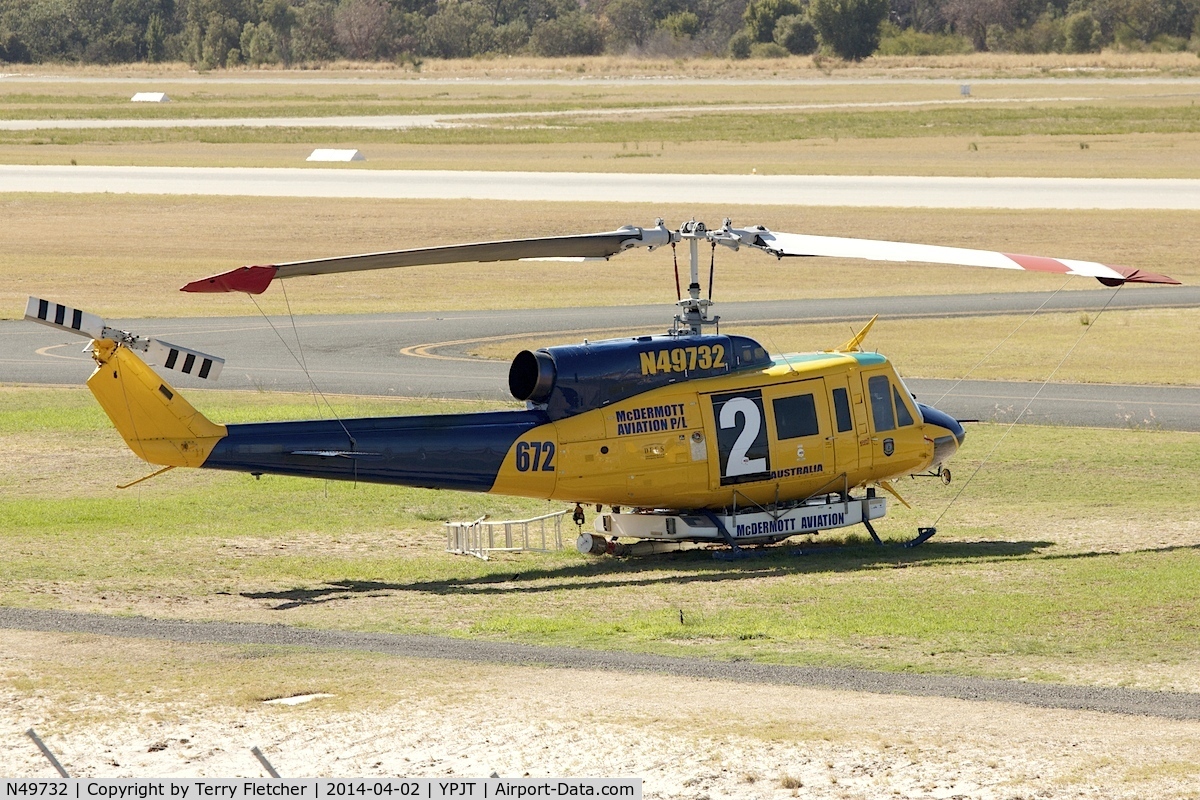 N49732, 1976 Bell 214B-1 Biglifter C/N 28005, 1976 Bell 214B-1, c/n: 28005 at Jandakot