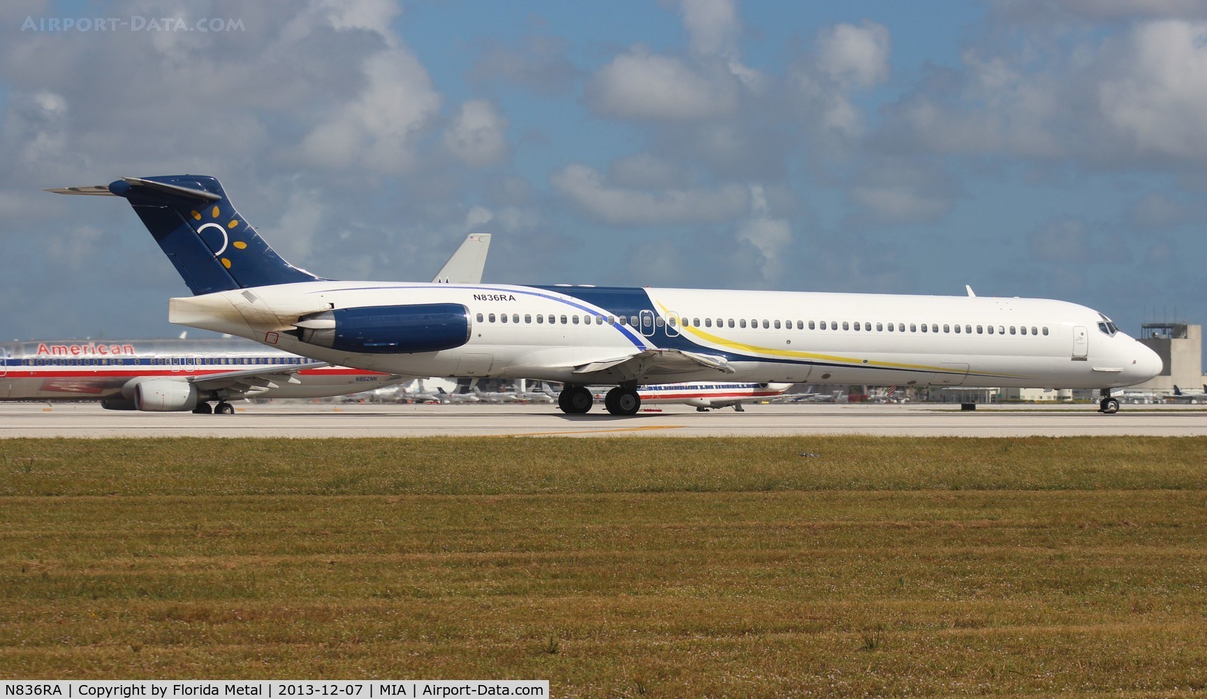 N836RA, 1990 McDonnell Douglas MD-83 (DC-9-83) C/N 53046, Former Dutch Antilles Express MD-83, operating for Falcon Air
