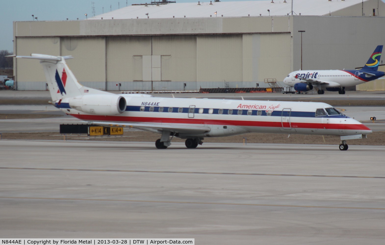 N844AE, 2003 Embraer ERJ-140LR (EMB-135KL) C/N 145682, Eagle E140