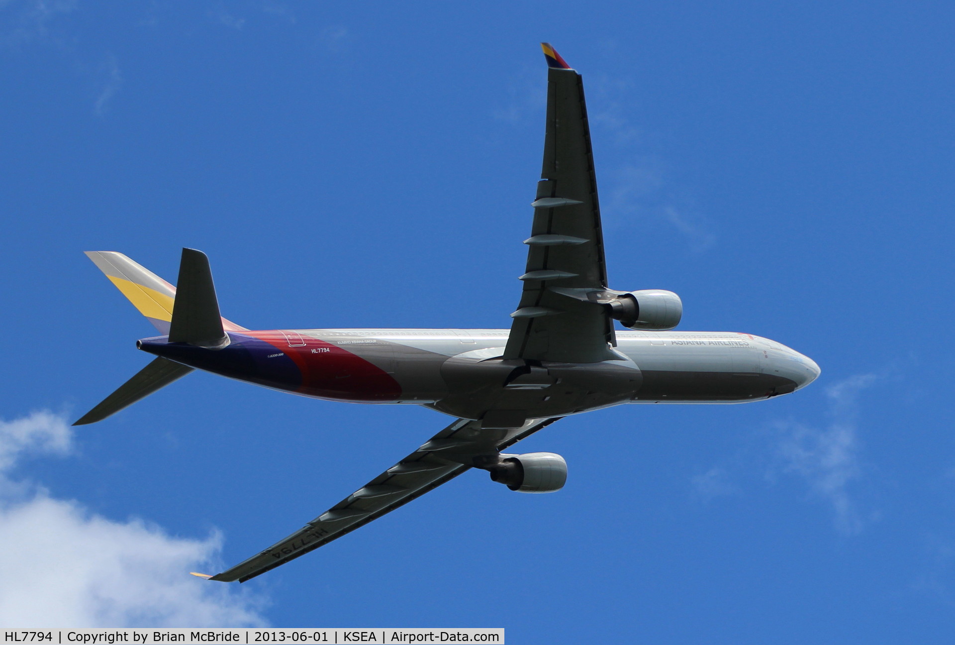 HL7794, 2010 Airbus A330-323X C/N 1151, Asiana Airlines. A330-323X. HL7794 cn 1151. Seattle Tacoma - International (SEA KSEA). Image © Brian McBride. 01 June 2013