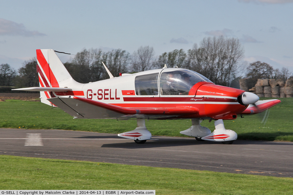 G-SELL, 1976 Robin DR-400-180 Regent Regent C/N 1153, Robin DR-400-180 Regent at The Real Aeroplane Club's Early Bird Fly-In, Breighton Airfield, April 2014.
