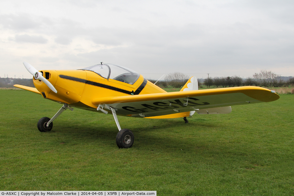 G-ASXC, 1951 SIPA 903 C/N 8, Sipa 903, Fishburn Airfield UK, April 2014.