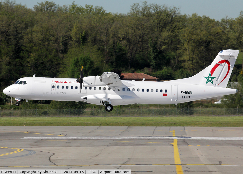 F-WWEH, 2014 ATR 72-600 C/N 1143, C/n 1143 - To be CN-COI