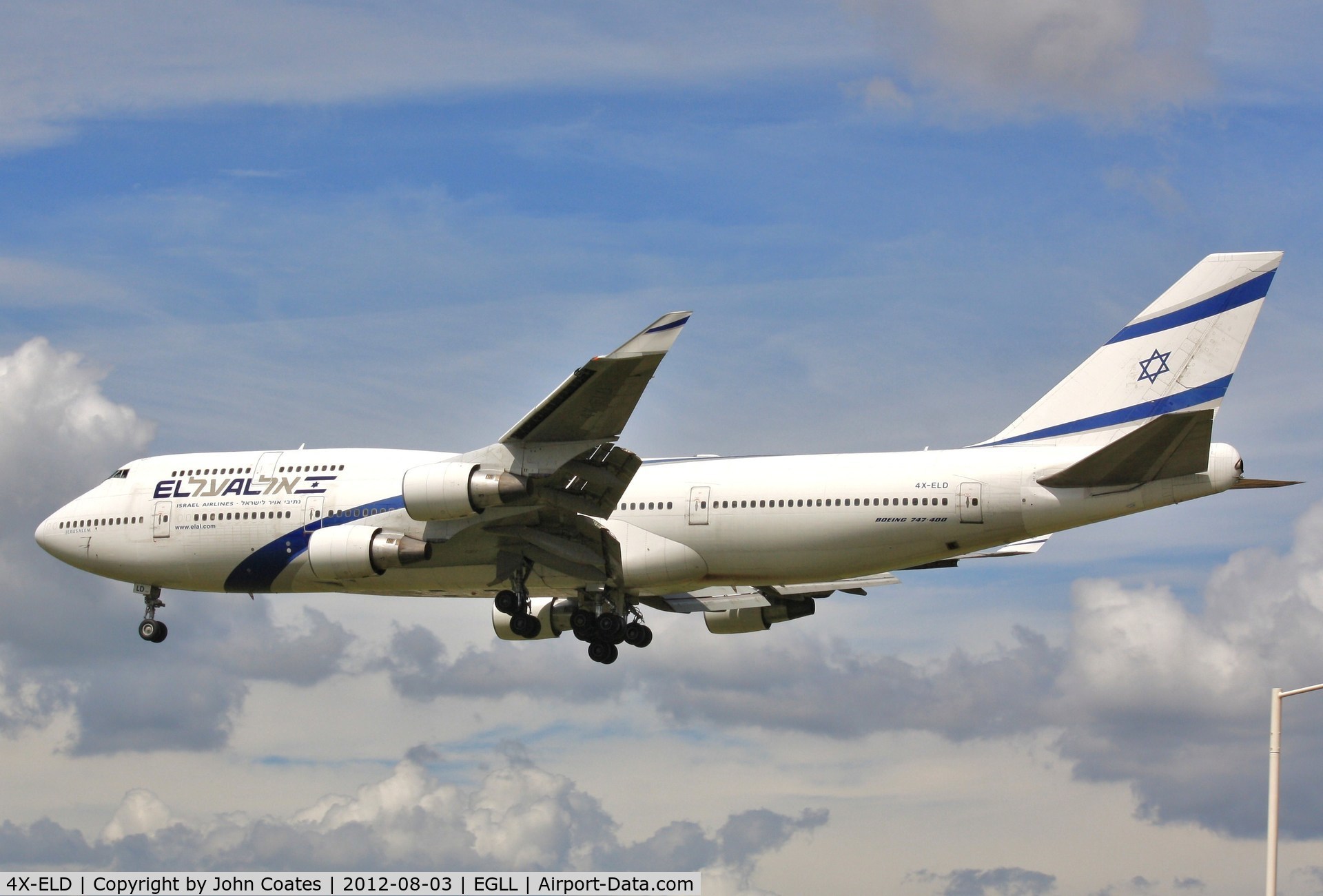 4X-ELD, 1999 Boeing 747-458 C/N 29328, Finals 27R
