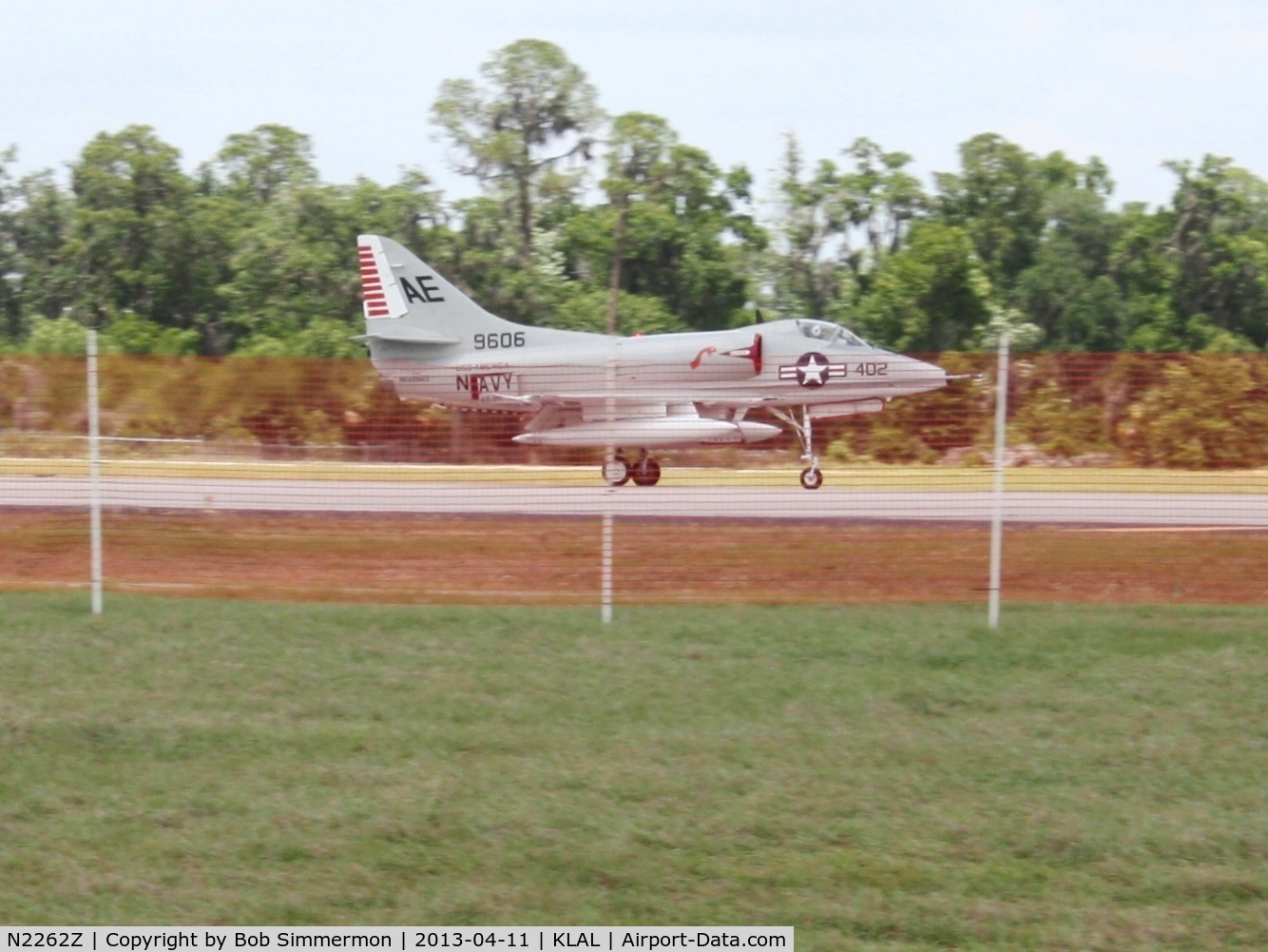 N2262Z, Douglas A-4C Skyhawk C/N 12377, Departing Sun N Fun - Lakeland, FL