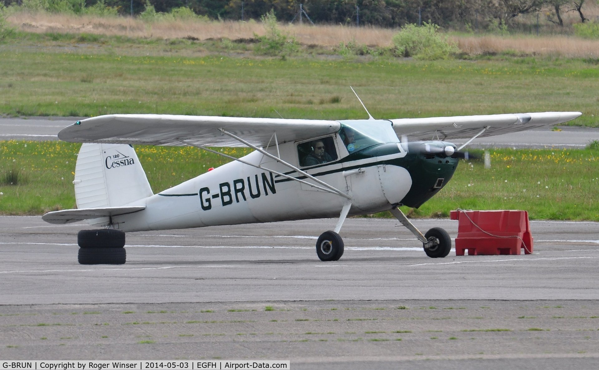 G-BRUN, 1946 Cessna 120 C/N 9294, Visiting Cessna 120. Formerly G-BRDH, N72127 and NC72127.
